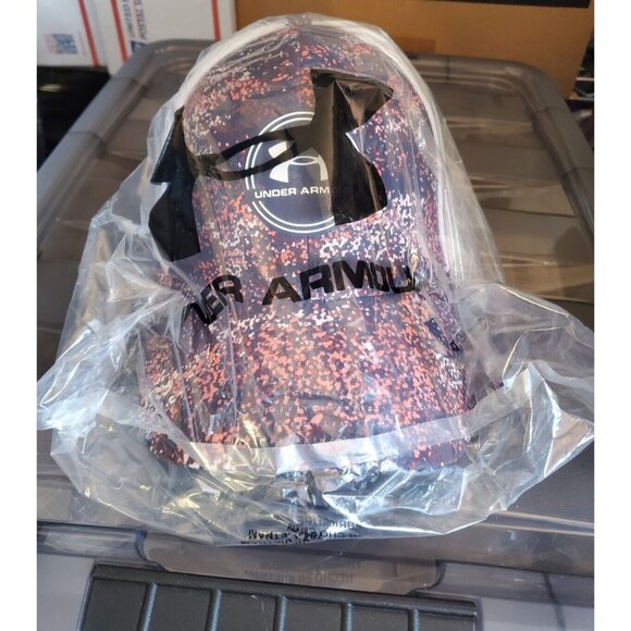 NWT‎ MENS UNDER ARMOUR ISO-CHILL DRIVER MESH GOLF CAP  MIDNIGHT NAVY WHITE L/XL - Picture 2 of 4